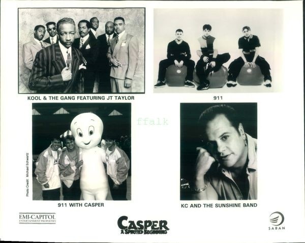 Press Photo: KOOL & THE GANG 911 KC & THE SUNSHINE BAND 8x10 B&W Casper