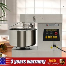 2.6 Gal Dough Kneader 750W Spiral Mixer 110V Stainless Steel