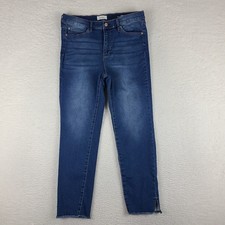 Nicole Miller Jeans Womens 12 SOHO High Rise Ankle Skinny Medium Wash Denim 