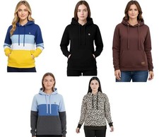 Womens Ladies Pullover Hoodie Top Long Sleeve Sweatshirt Top Soft Jumper Jacket