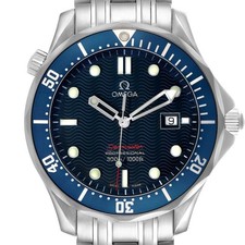 Omega Seamaster 300M Steel Blue Dial Mens Watch 2221.80.00 Box Cards