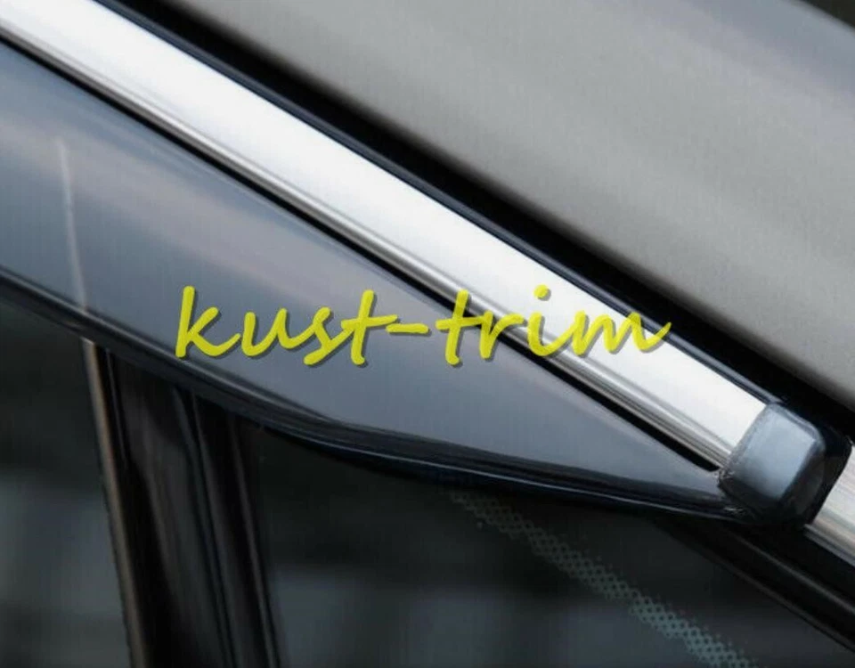 Car Window Visor Vent Shades Sun Rain Guard 4PCS Fit for 2016-2019 Lincoln MKZ - Image 2 of 4