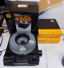 Kodak Carousel Slide Projector 4200 with 2 Trays Box Tested