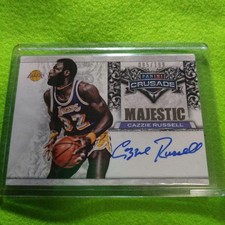 2013 Panini Crusade Majestic Cazzie Russell Los Angeles Lakers Auto /199 #35