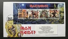 GB 2023 FDC Iron Maiden Mini Sheet With Tallents Pmk