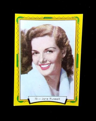 1958 Jane Russell ROOKIE Card #73 Estrellas Cine Bruguera Set Break