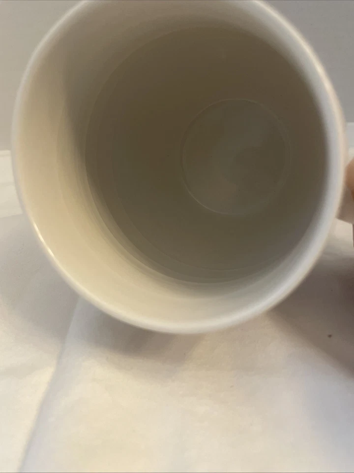 Taza Anthropologie Homegrown Letra "A" Monograma Rosa Floral Usada en Excelente Condición Foto 3 de 4