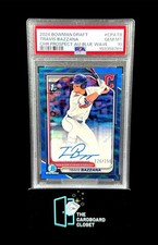 Travis Bazzana 2024 Bowman Draft Blue Wave Auto /150 1st Bowman PSA 10
