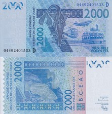 West African States Mali 2000 Francs 2004 P 416Db UNC