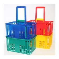 CESTELLO PORTABOTTIGLIE 6 POSTI COLORI ASSORTITI 5 PZ