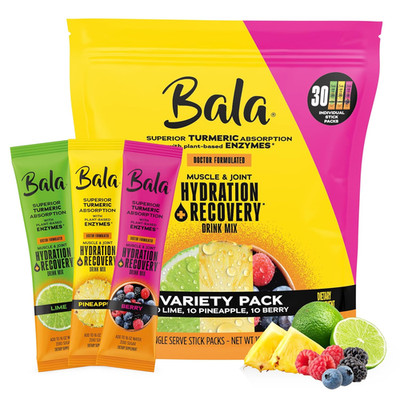Total Body Wellness Drink Mix - Hydrate & Recover Variety Pack - Pineapple, Lime