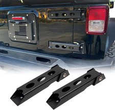 Pair Rear Tailgate Door Hinges Powder Coated For Jeep Wrangler Jk Jku Unlimited