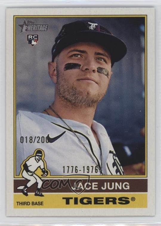 2025 Topps Heritage Bicentennial 18/200 Jace Jung #71 0m89