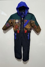 Vintage Obermeyer Kids Side Kick preschool one-piece ski snow suit, Size 4-5