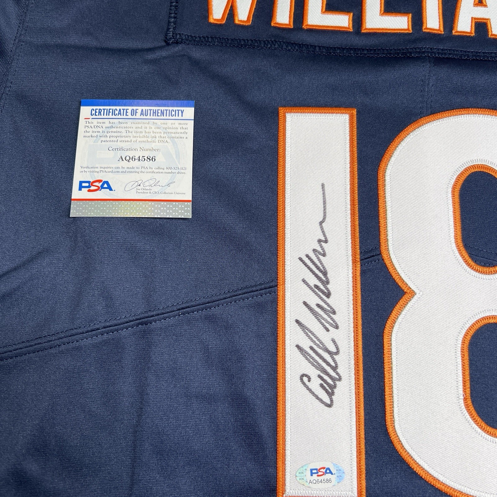 Caleb Williams Signed Chicago Bears Jersey PSA/DNA Autographed COA view 9
