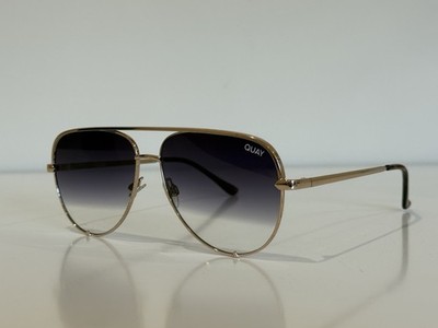 QUAY High Key Mini Aviator Gold Gray Sunglasses 126mm FRAME ONLY