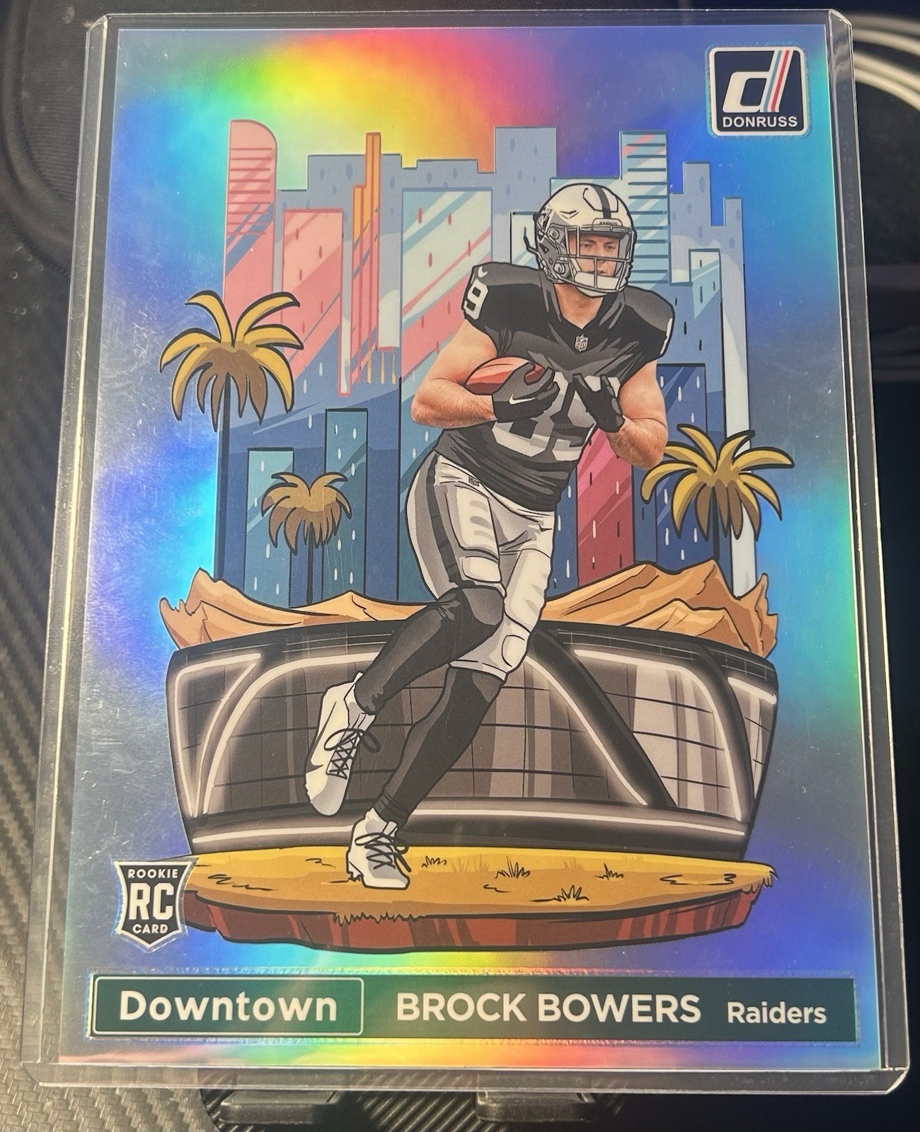 2024 Panini Donruss Downtown! Brock Bowers #17 Oversized (RC)