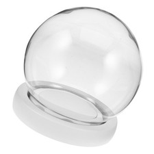 Glass Display Dome Cloche Round Cover Globe Bell Jar Display Case Crafts Decor