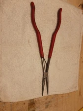 Snap-on Tools USA RED 15" Long-Neck Long Reach Needle Nose Pliers 915CP