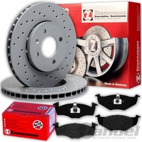 Zimmermann Sport Bremsscheiben 239Mm + BelÄGe FüR VW Golf 3 Vento Polo 6KV2 6KV5