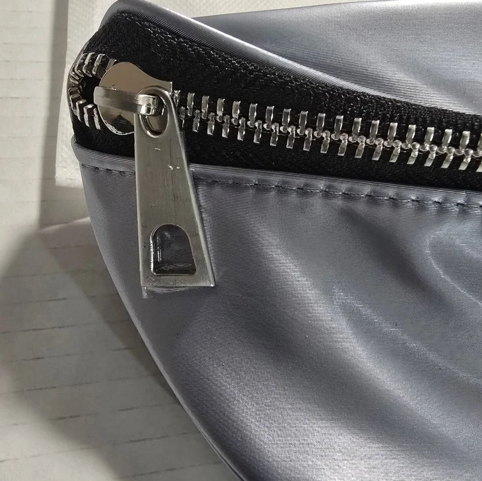 Versace Silver Belt Bag Travel Pouch Fanny Pack Crossbody Designer Unisex Bag - Image 3 of 4