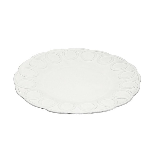 Kuchenteller, Salatteller Italica D. 23Cm Weiß Keramik Virginia Casa-image