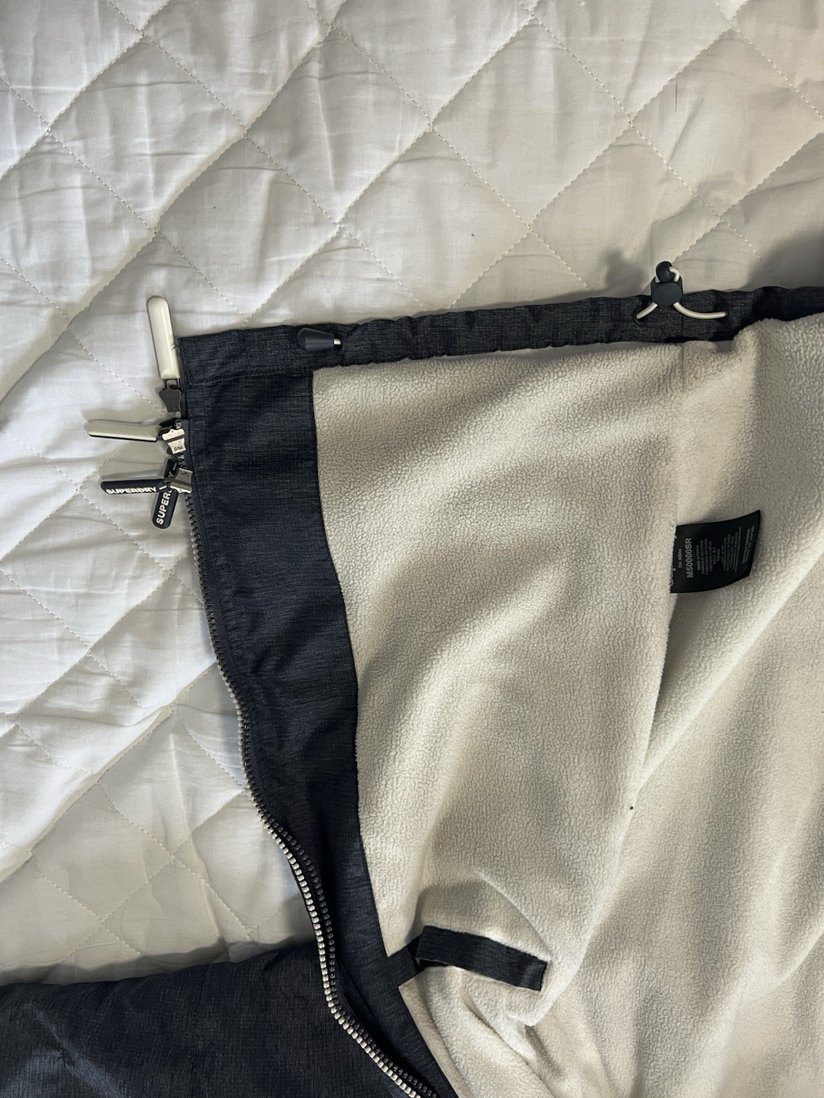 Superdry Waterproof Wind Cheater Jacket Fleece Li… - image 5