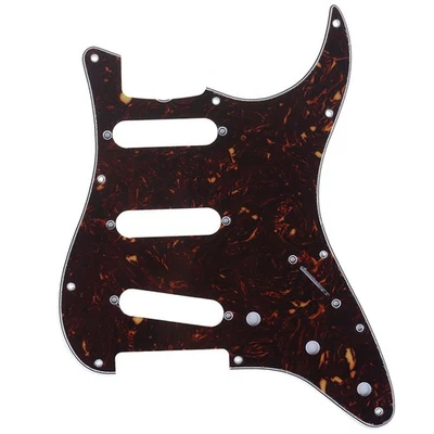 Musiclily Pro 4Ply Tortoise 11 Hole Vintage SSS Guitar Pickguard For US Strat 62