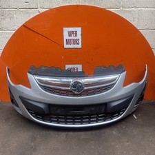 Vauxhall Corsa D Bumper Front Bumper & Grills Facelift Silver Z157 2011-14 DV61
