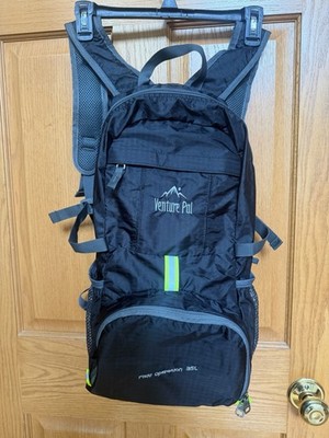 Venture Pal Field Operation 35L Packable Backpack Black Hiking NWOT