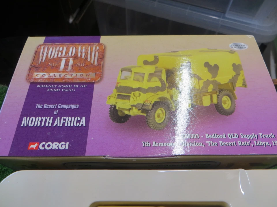 CORGI CLASSICS BEDFORD QLD SUPPLY TRUCK NORTH AFRICA LIBYA 1942 CC60105 1/50 - Image 2 of 4