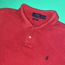 Polo Ralph Lauren Custom Fit Men  s XL Red Short Sleeve Polo Shirt