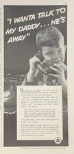 Magazine Ad - 1937 - AT&T / Bell System - I Wanta Talk To My Daddy