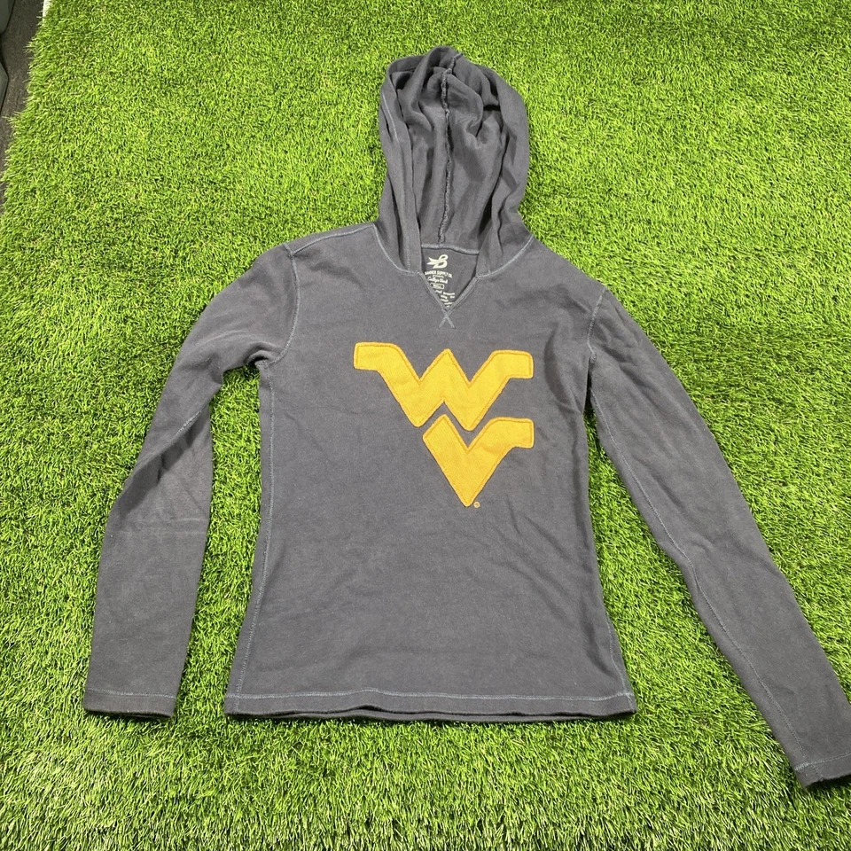 West Virginia Mountaineers Hoodie Womens Small Banner Supply Company Embroidered - Image 2 of 4