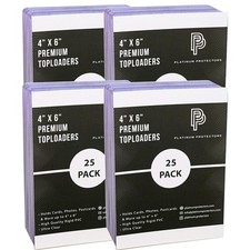 4" x 6" Toploaders 100Count Rigid Holders for Postcards Photos Documents