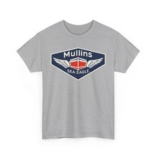 Camiseta Mullins Sea Eagle Vintage Logo Náutica Antigua Navegación Gráfica