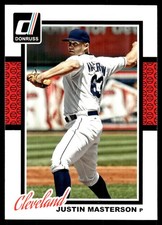 Justin Masterson 2014 Donruss #287 Indians MLB READ FREE SHIPPING AutographDen