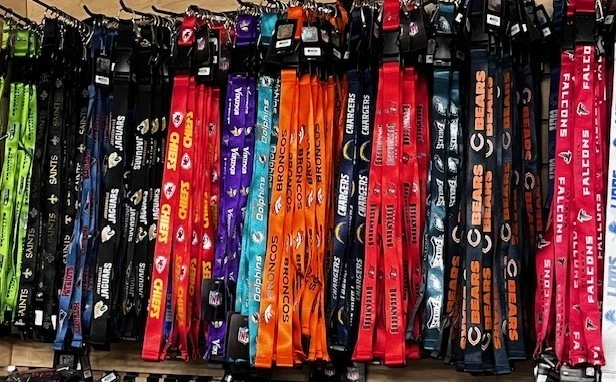 Official Brand New NFL All Teams Pick Your Team Lanyard ID Holder Keychains - Image 3 of 3