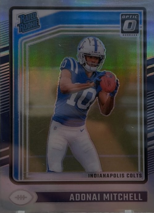 2024 Donruss Optic Rated Rookies#203 Adonai Mitchell Holo