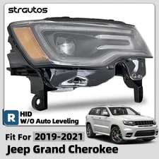 Right HID/Xenon Headlight For 2019-2021 Jeep Grand Cherokee W/O Auto Leveling