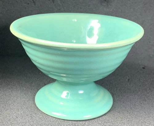 Bauer Pottery Ring ware Green Sherbet Dish / Bowl, Vintage! Nice Condition!