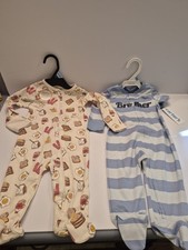 Pair 3-6 Month Carter's Child of Mine Baby Sleep N' Play New W/Tags