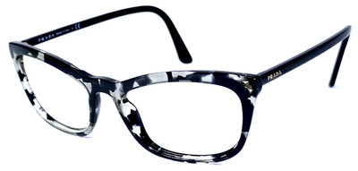 PRADA VPR10V 528-1O1 Italy Grey/Black Tortoise Eyeglasses Frame 54-18-145