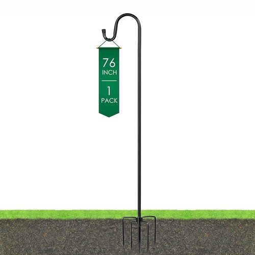 Adjustable Shepherds Hooks for Garden, 193cm 233cm Bird Feeder Pole Heavy Duty - Bild 22 von 23