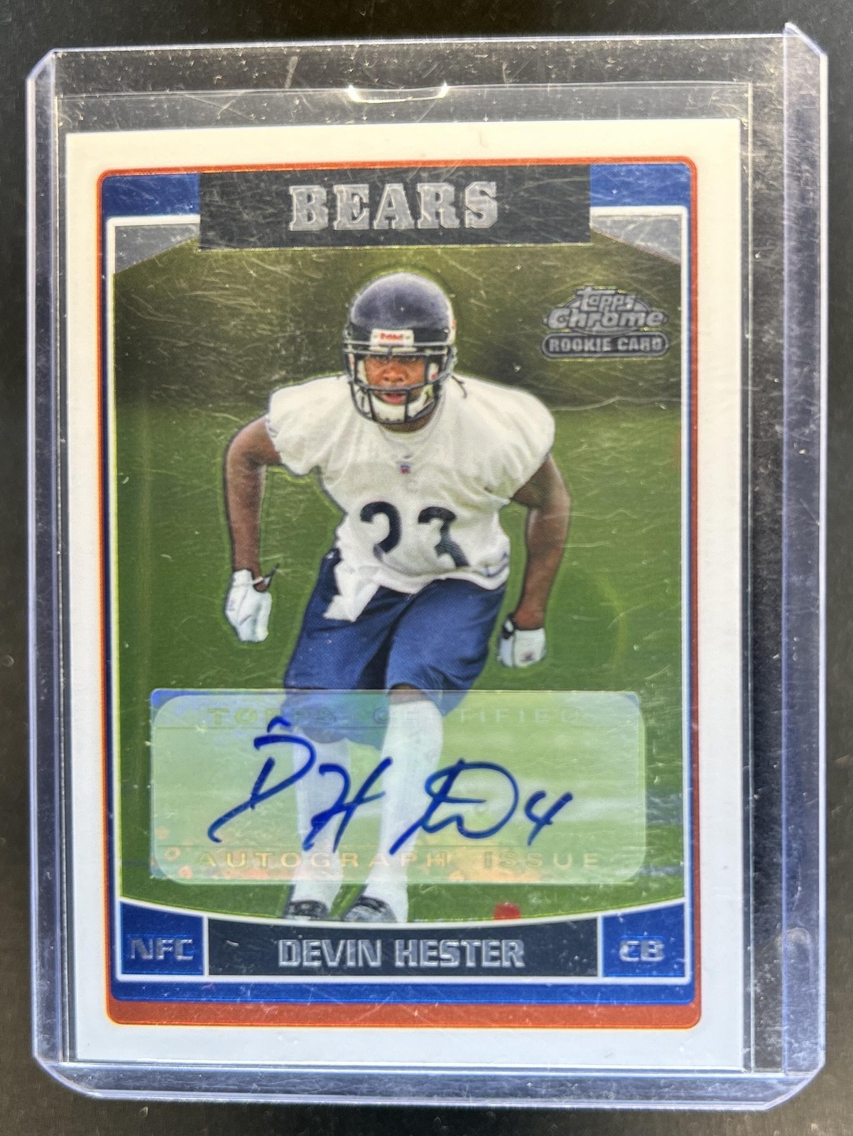 Devin Hester Topps Chrome #252 Autograph