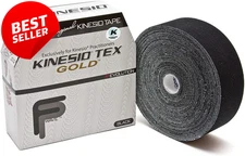 Elastic Therapeutic Athletic Tape Bulk Roll 2"x103Ft Black Tex Gold FP US