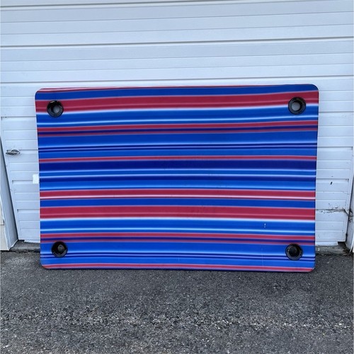 Ex-large Big Joe Striped Rectangular Blue Red White with Zippered Cover