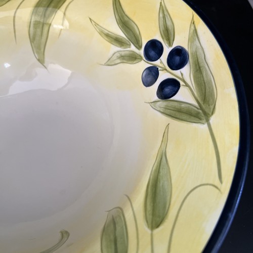 RARE! HD DESIGNS Olive Branch Serving Bowl 13 X 4.5”MINT - Picture 3 of 10