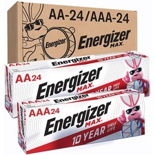 Energizer AA and AAA Batteries, 48 Count, Combo Pack Contains 24 Max Double A an