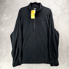 C9 By Champion Fleece Jacket Black 1/4 Zip Mock Neck Embroidered Men's Size XL